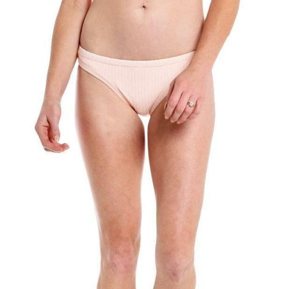 Seafolly Women's Inka Ribbed Hipster Bikini Bottoms Swimwear Size 12 Pink NWT
